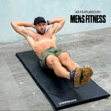 Jimmy Drew performing core workout on OmniMat adjustable folding exercise mat