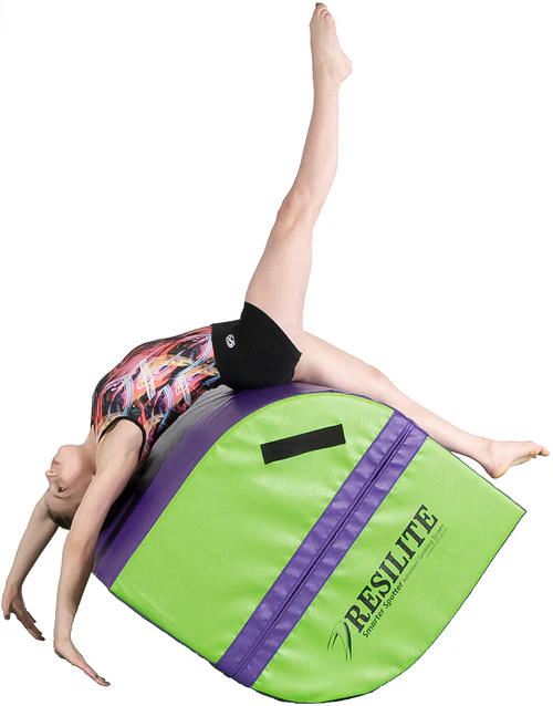 Person using a green and purple Resilite product on a white background-Resilite