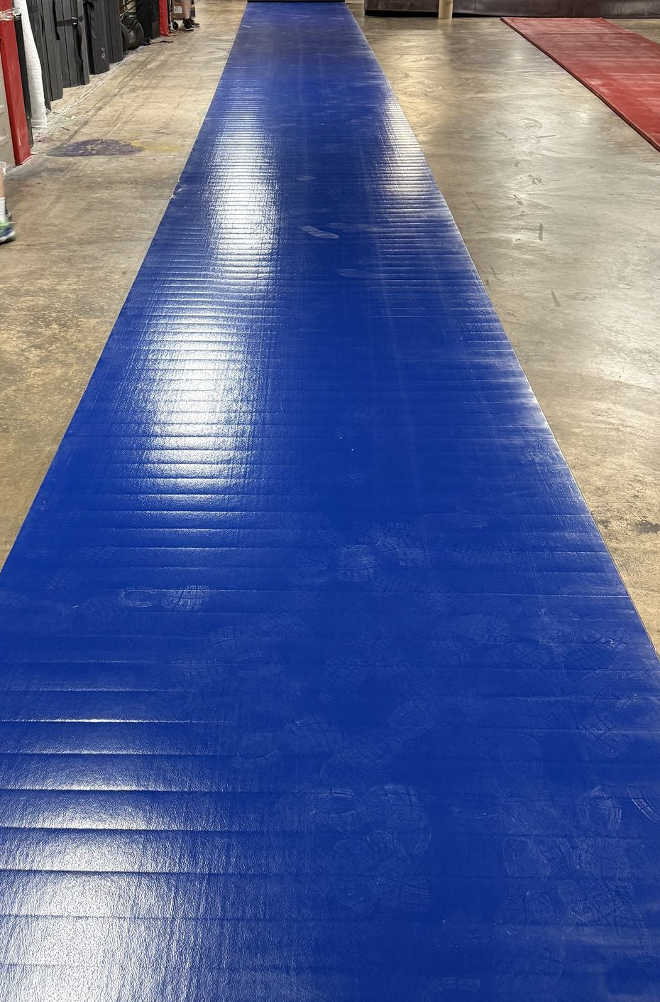 Flex 3 Wrestling Mat - 6' x 64'2" Bright Blue