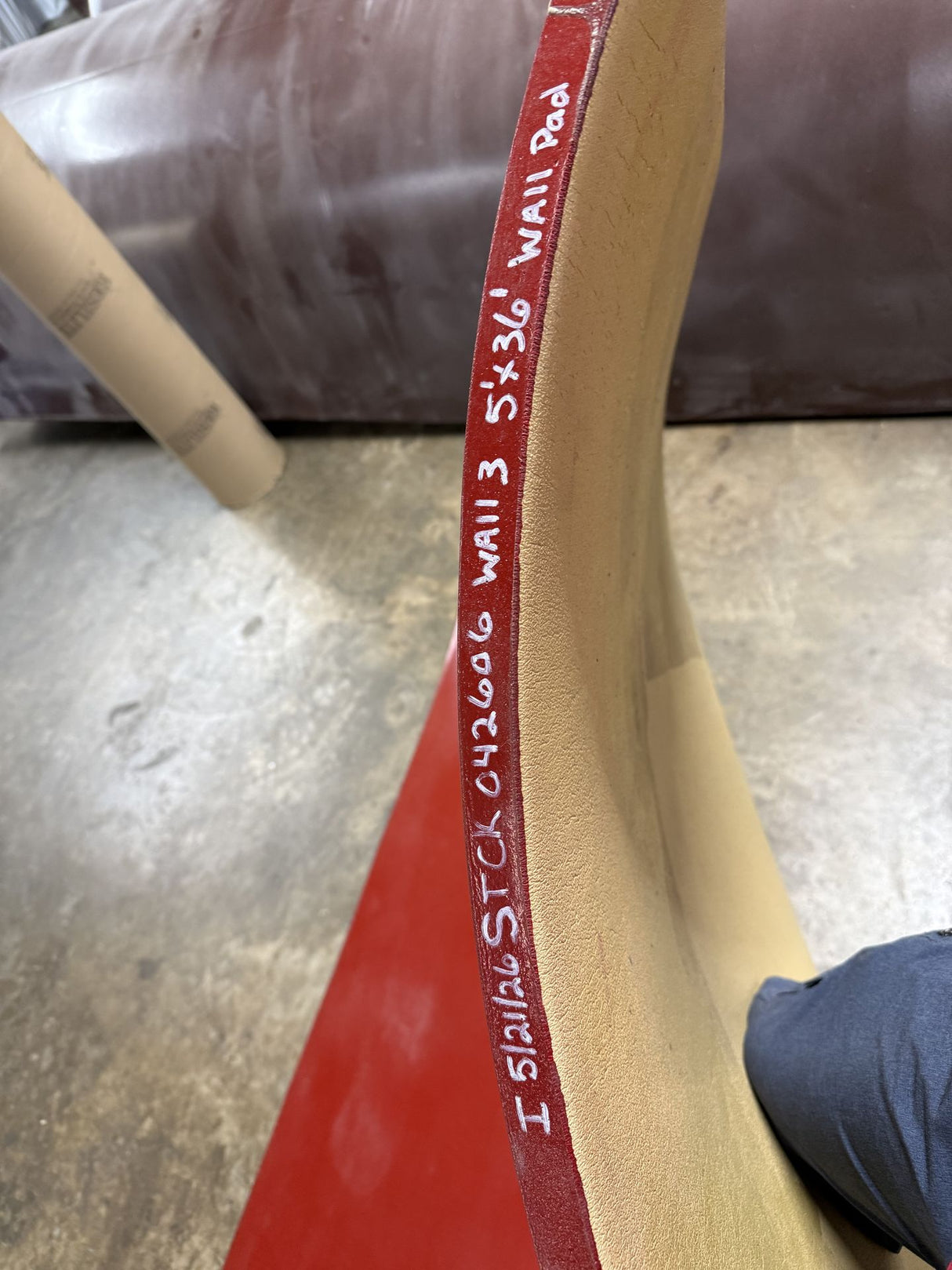 Classic Mat - One sided  -5' x 36' red