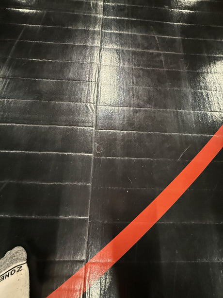 Flex 3 Wrestling Mat 40' x 40' Black With Orange Markings