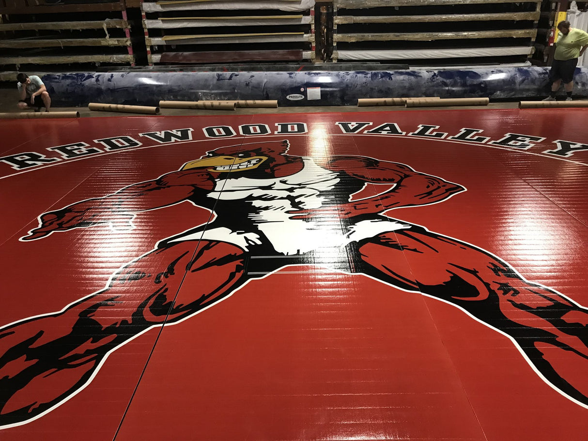 Flex 3 Wrestling Mat  42' x 42' - Red