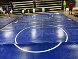 Classic Wrestling Mat Classic 625 - Classic RSP625 - 65' 3" x 23' 9" Bright Blue - 3 Sections