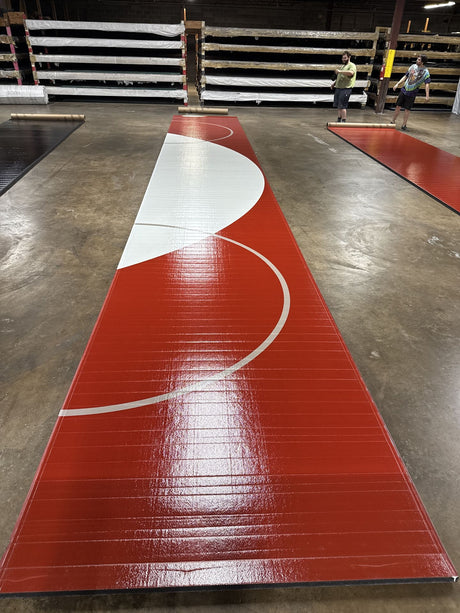 Flex 3 Wrestling Flex 3 - 6' x 41'11" - Red and white
