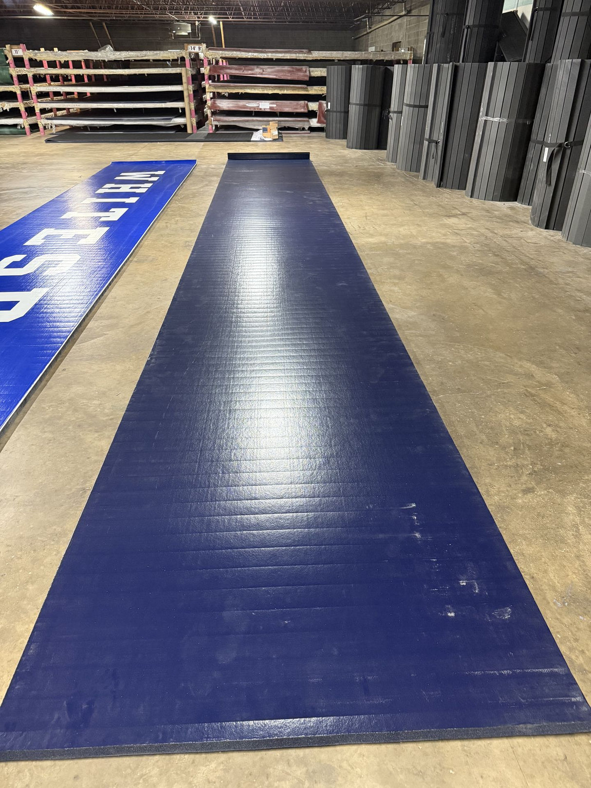 Flex 3 Wrestling Mat -   6' x 42' - Cobalt Blue
