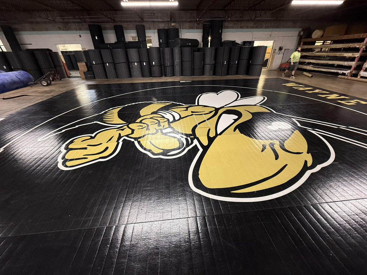 Flex 3 Wrestling Mat 40' x 39'1" Black