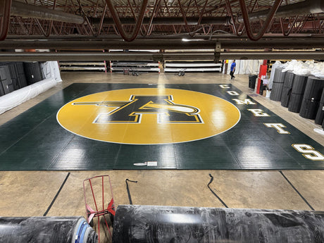 40' x 40' - Flex3 - Dark Green mat - 7 Sections