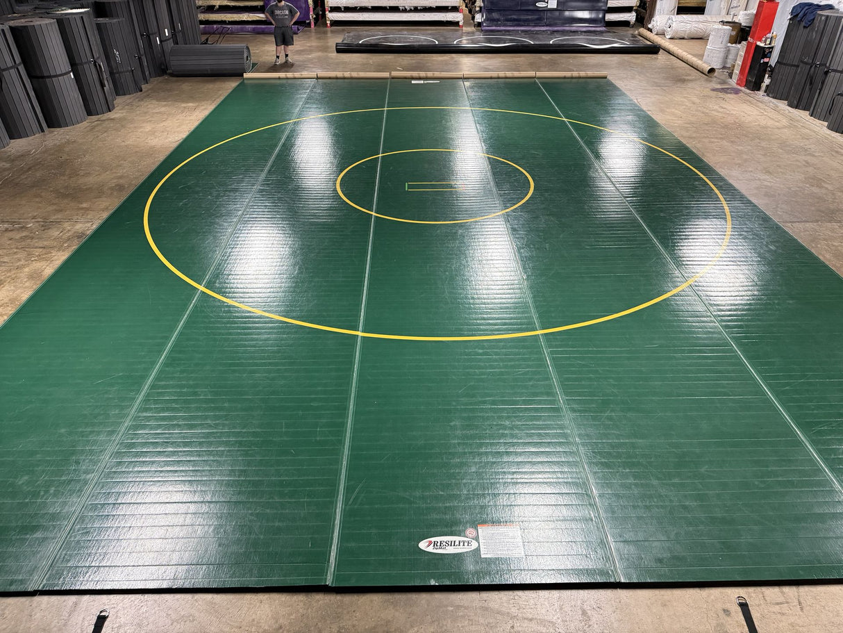 Flex 3 Wrestling Mat 30' x 45' Kelly Green - 5 Sections