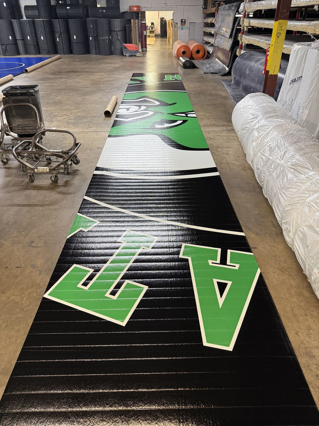 Flex 3 Wrestling Mat -   6' x 42' Black