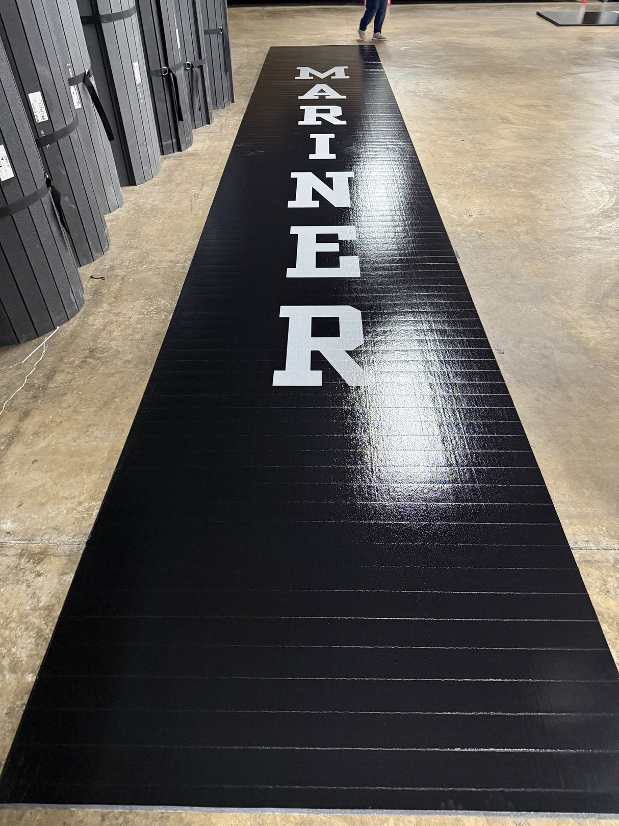 Flex 3 Wrestling Mat -6' x 38' Black - 1 Section