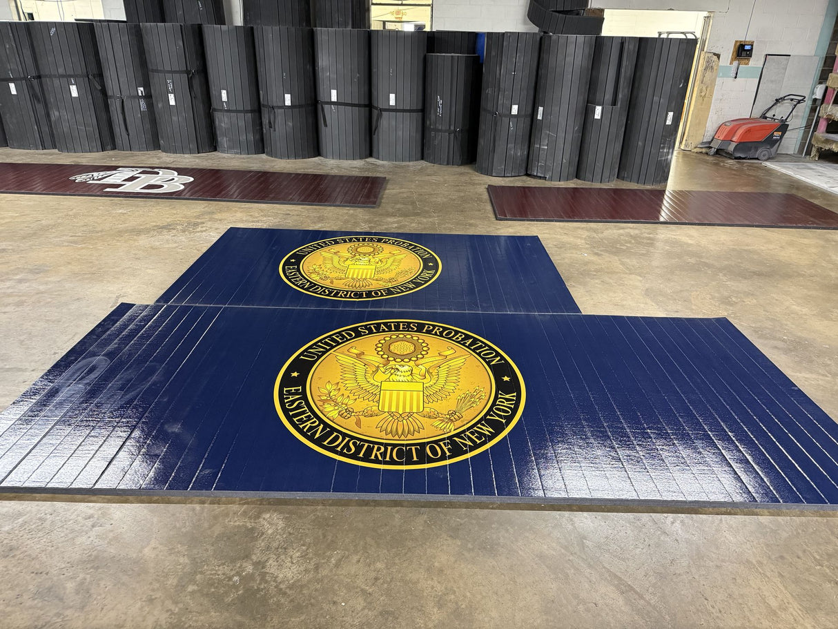 Flex 3 Wrestling Mat 6' x 24' Navy - 2 Sections