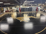 Flex 3 Wrestling Mat 38' x 38' Black and Gold