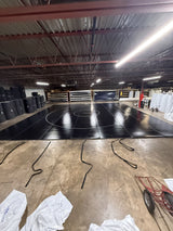 Flex 3 Wrestling Mat 42' x 40' 6" Black with gray 10' and 30'