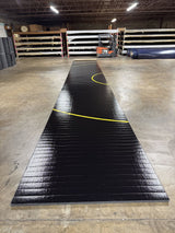 Flex 3 Wrestling Mat -6' x 42' Black with Gold Lines