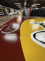 Flex 3 Wrestling Mat 30' x 42' Maroon and Gold - 5 Sections