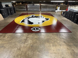 Flex 3 Wrestling Mat 30' x 42' Maroon and Gold - 5 Sections