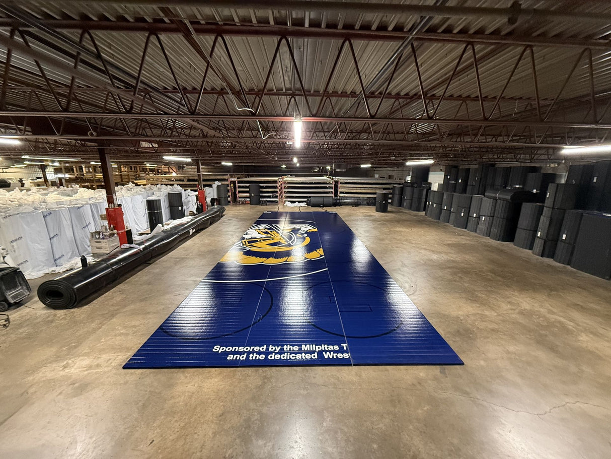 Flex 3 Wrestling Mat 18' x 52' Cobalt 3 sections