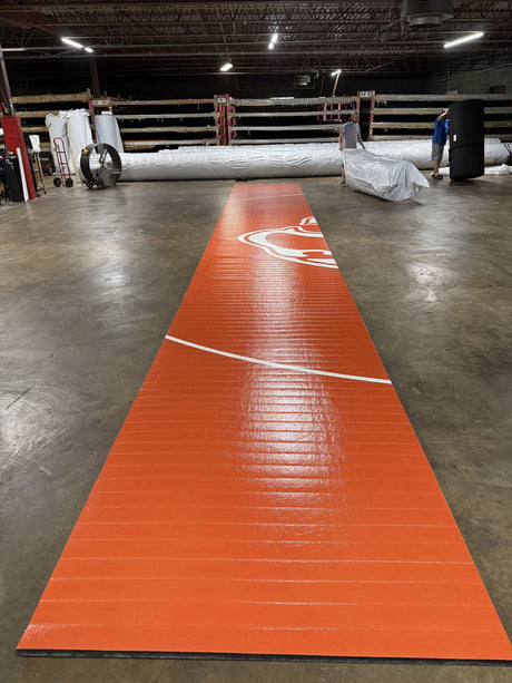 Flex 3 Wrestling Mat 6' x 42' Orange- 1 Section