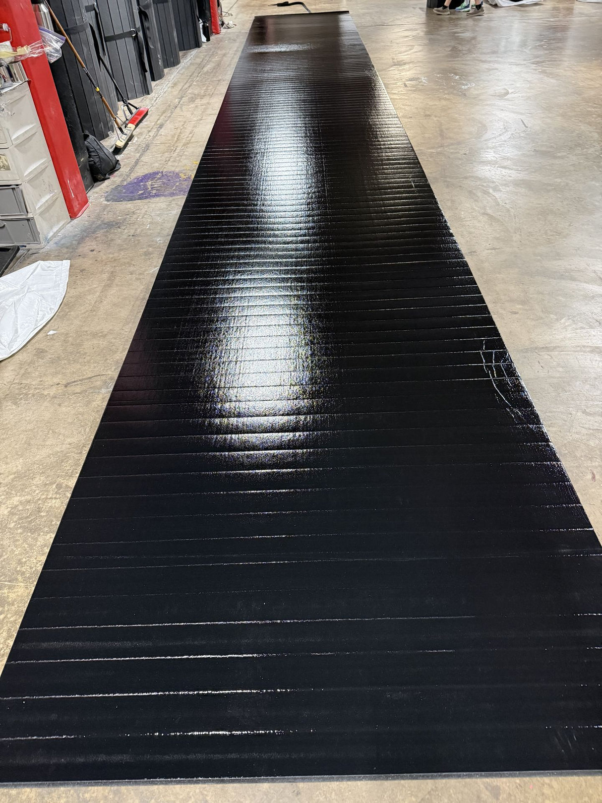 Flex 3 Wrestling Mat 6' x 42' Black no markings