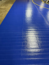 Flex 3 Wrestling Mat 12' x 41' 11" Bright Blue - 2 Section