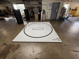 Flex 3 Home Wrestling Mat: Taped 8'8" x 10' White with black circle