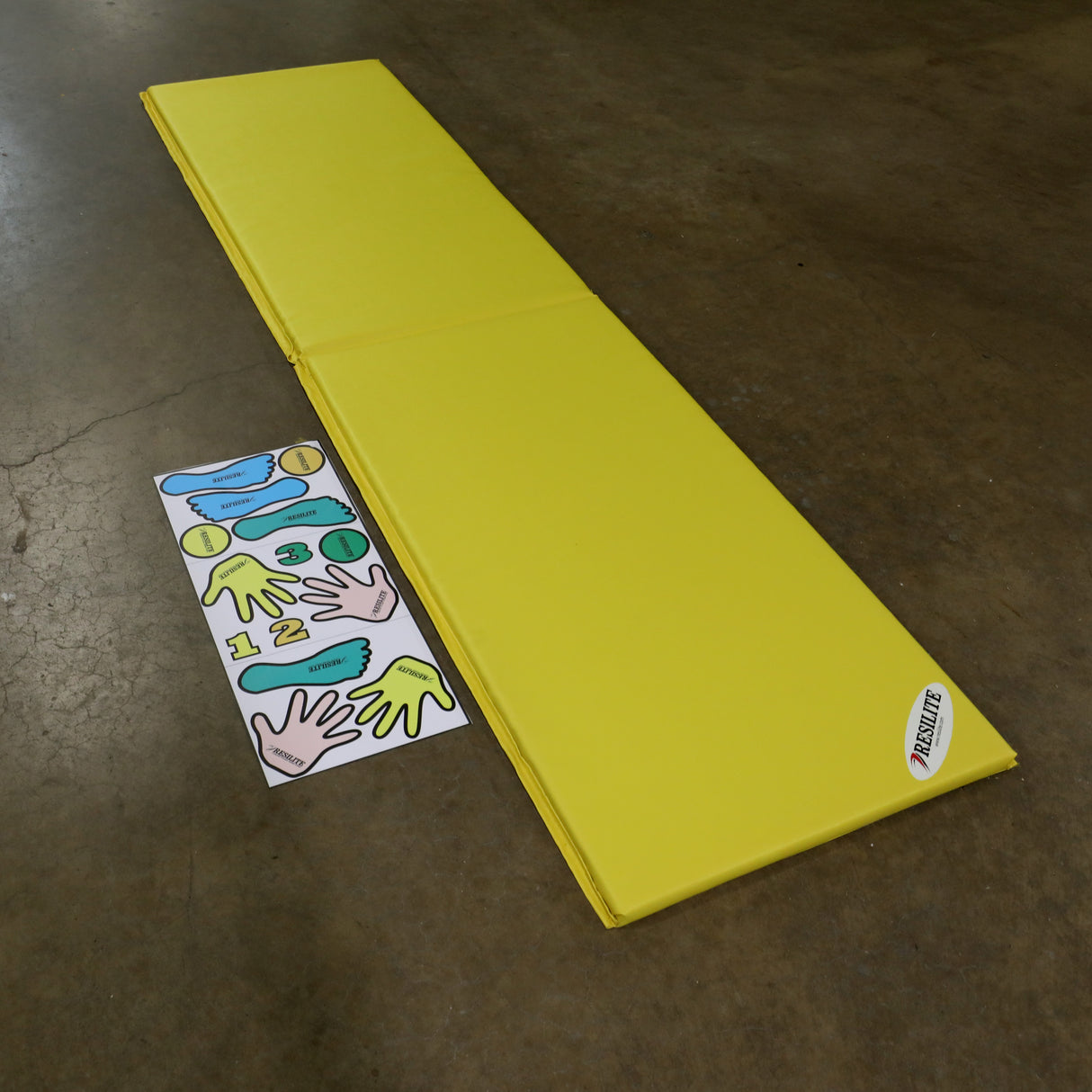 Gymnastics Skill Helper Mat — Hands & Feet Placement Guide | 2' x 8'