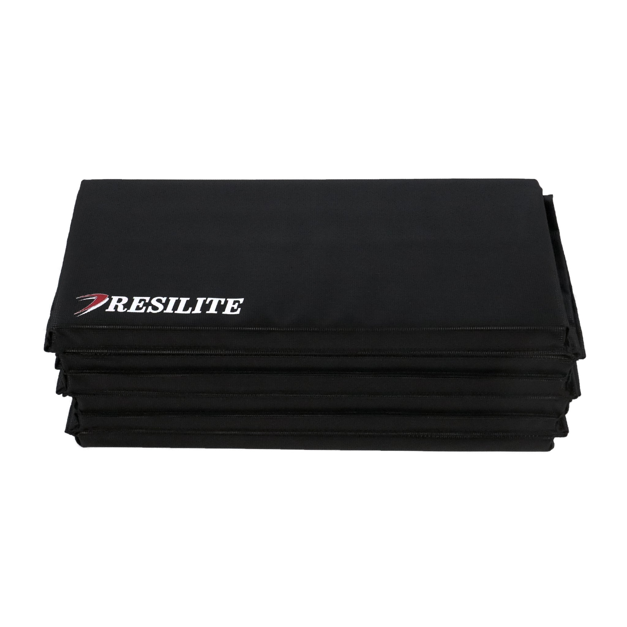 OmniMats stacked and set up for step-up workouts.