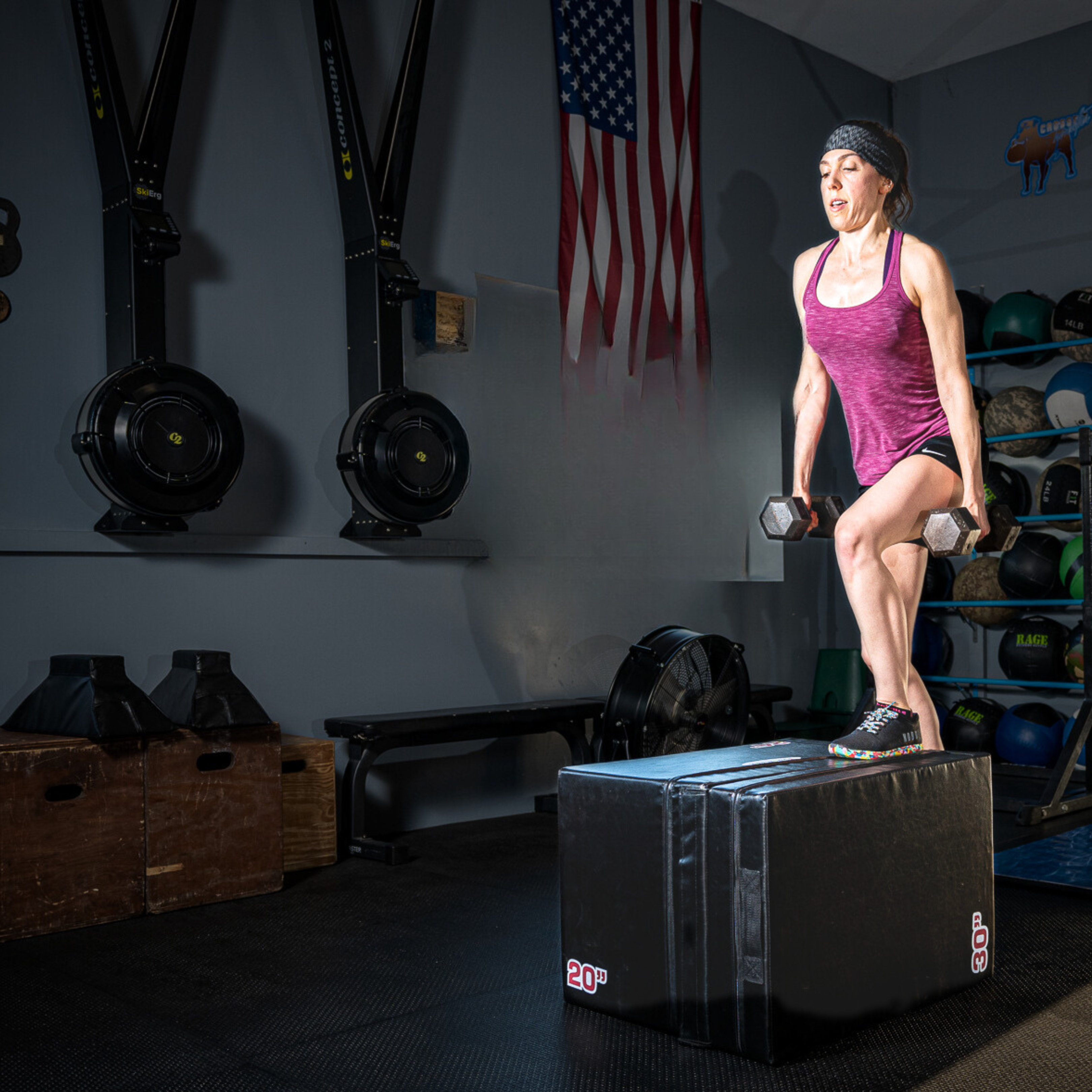 STEP-UP ON  A Foam PLyo Box