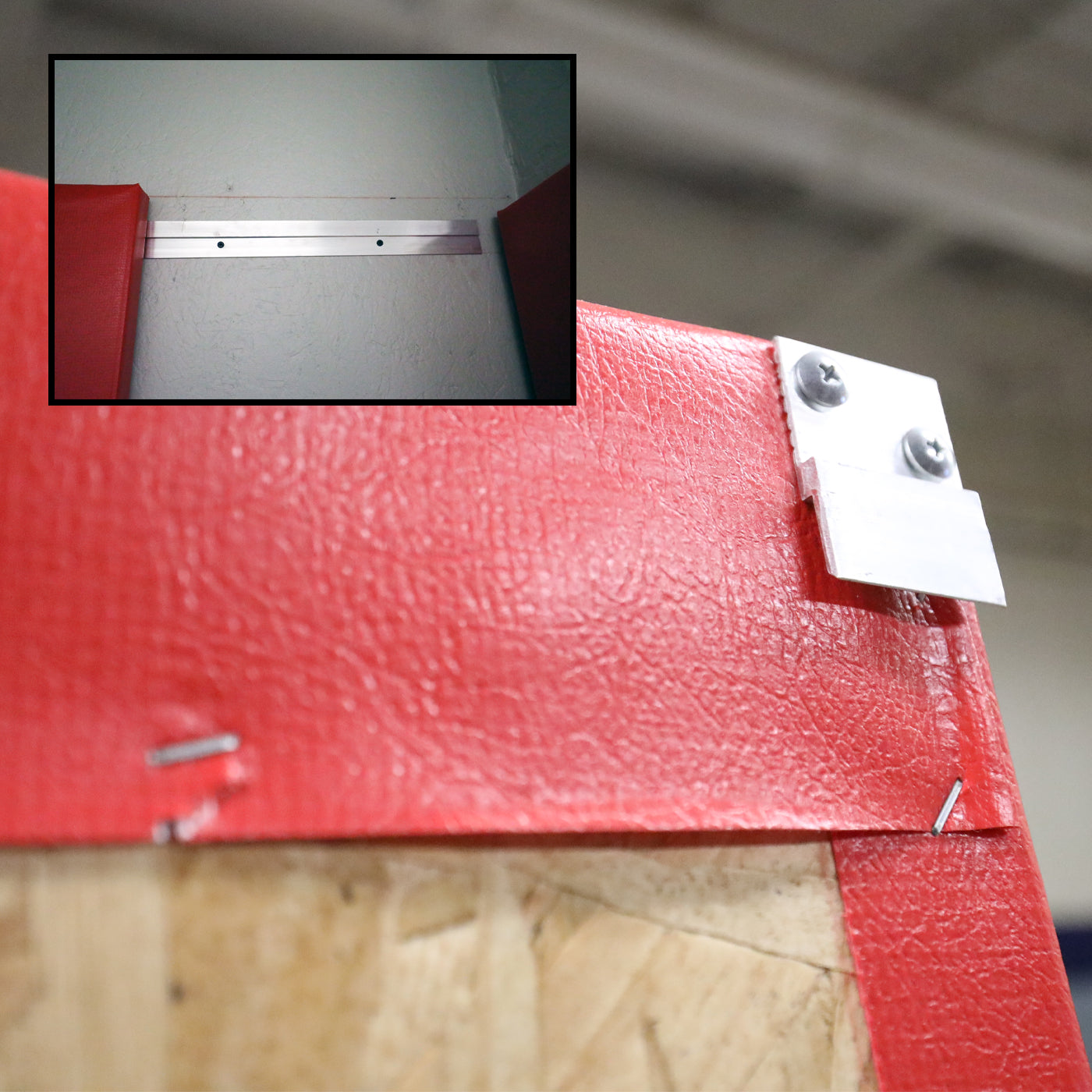 Z-Channel Wainscot Wall Padding, Wainscot Wall Padding Installation, Protective Wall Padding, Gym Wall Padding, Wainscot Wall Padding